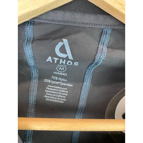 ATHOS Mens Core Training Biometric Tech Long Sleeve Top Shorts Black No Core M - Picture 4 of 16